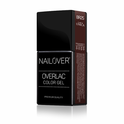 Overlac BR félig tartós gél - barna vonal 15 ml