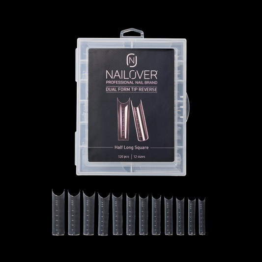 DUAL FORM REVERSE HALF LONG SQUARE TIP (8930643247447)