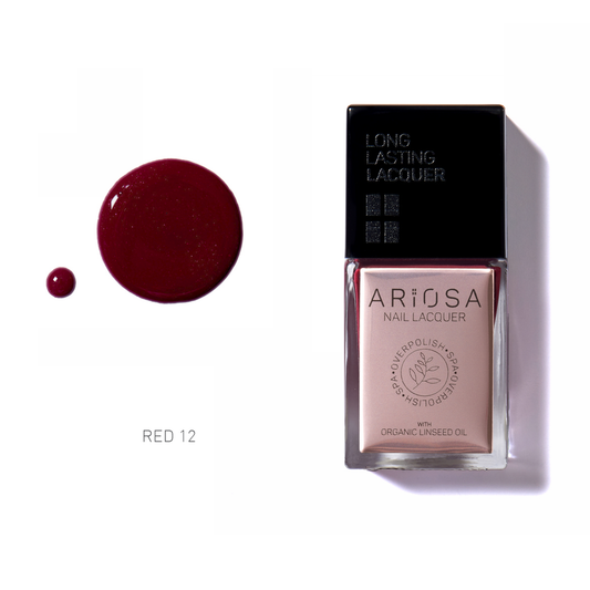 Ariosa Parfume Nail Lacquer - RED12 15ml (8572223324503)
