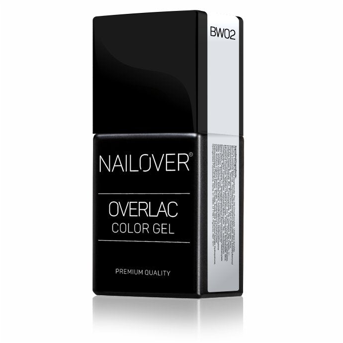 Gel Semipermanente Overlac BW - Linea Black And White 15 ml - Nailover (7290229555359)
