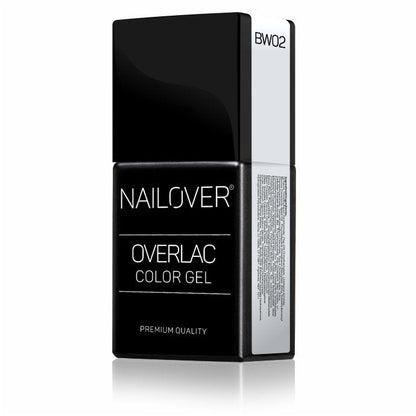 Gel Semipermanente Overlac BW - Linea Black And White 15 ml - Nailover (7290229555359)