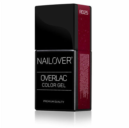 Gel Semipermanente Overlac RD - Linea Rossa 15 ml - Nailover (7290227458207)