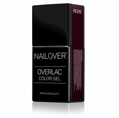 Gel Semipermanente Overlac RD - Linea Rossa 15 ml - Nailover (7290227458207)