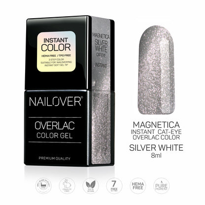 MAGNETICA CAT EYE WHITE SILVER 8 ML (9664599359831)